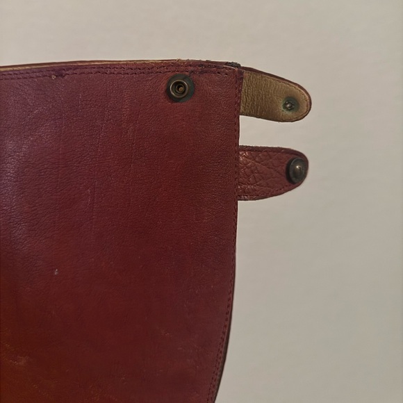 Frye Melissa vintage button back knee high boots - Burgundy - Picture 5 of 7